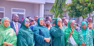 Hajiya Hafsat Uba Sani Joins Vice President’s Wife For RHI Food Outreach Flag-off In Katsina