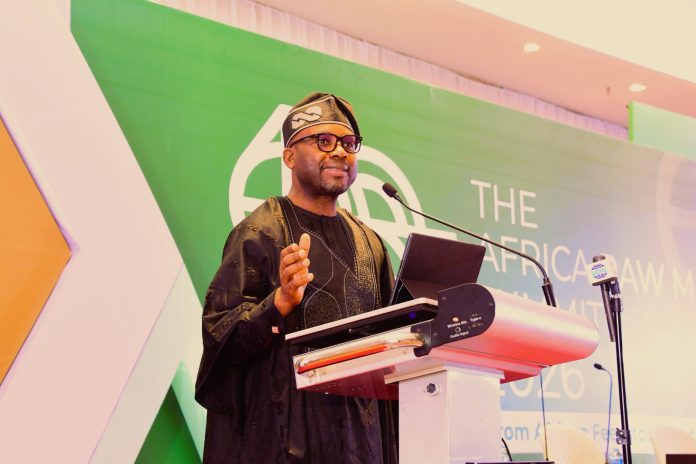 IMG-20261020-WA0001 Hon. Minister of Innovation, Science and Technology, Dr. Kingsley Tochukwu Udeh, SAN, delivering his Keynote address at the 2nd Edition of the African Raw Materials Summit (ARMS 2026) Themed: “From African Feedstock to African Factory” today in Abuja.