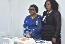 Ag. National Coordinator/CEO of the SERVICOM Office, Mrs. Helen Lawal and NUPRC’s Director of Host Communities, Mrs. Ejiro Ufondu, during the celebration of 2026 Customer Service Week at the Commission Headquarters in Abuja on 20th October, 2026.