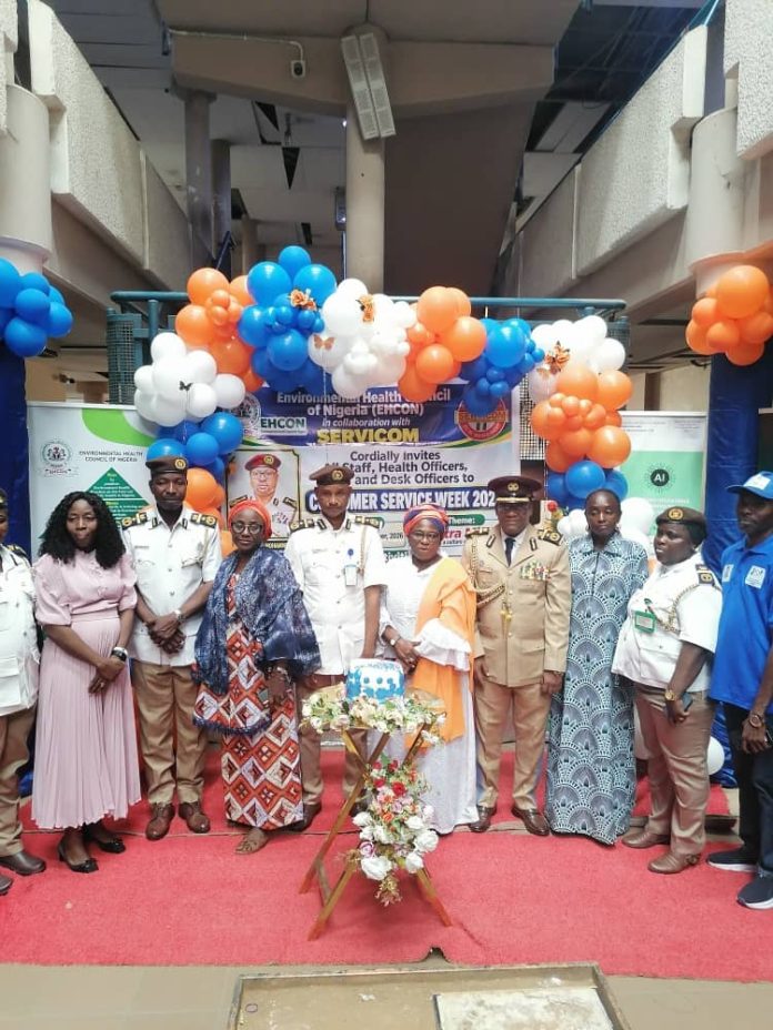 IMG-20261022-WA0023 Fourth to the right, the representative of the registra, Dr. Bala Tukur, Dr. Tali Andon, Director Human Resources,Sanitarian Aminu Muhammed and Hauwa Bala, Head, Information and Public Relations Division.