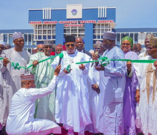 Zulum shuts medical tourism as VP Shettima opens KIU Teaching Hospital, others