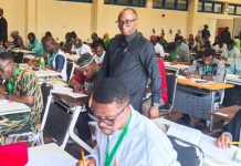 *BPP DG, Dr. Adebowale A. Adedokun, FCIPS, supervising the Batch A 2026 MCPPCDTP examination for procurement officers at the PTDF Centre, Port Harcourt.*