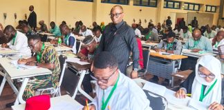 *BPP DG, Dr. Adebowale A. Adedokun, FCIPS, supervising the Batch A 2026 MCPPCDTP examination for procurement officers at the PTDF Centre, Port Harcourt.*
