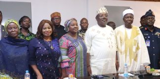 From the left, Maryam Mohammad AD (Press and Public Relations), Justina Isaac DD (Deputy Director PIMGD), Onimisi Omobola Oluwafunmilola, Dr Onwusoro Maduka Ihemelandu