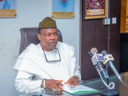 Honourable Minister of State for Health and Social Welfare and Alternate Chairman of the Ministerial Oversight Committee (MOC) of the BHCPF, Dr. Iziaq Adekunle Salako