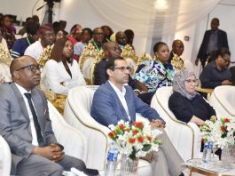(From Left) Director-General/CEO, Bureau of Public Procurement (BPP), Dr. Adebowale Adedokun, FCIPS; Lead Procurement Specialist, Mr. Ishtiak Siddique: Procurement Practice Manager for World Bank in West and Central Africa Region, Ali Nazarene at the Launch of the MSMEs Public Procurement Training Programme and Digital Learning Portal in Abuja.