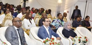 (From Left) Director-General/CEO, Bureau of Public Procurement (BPP), Dr. Adebowale Adedokun, FCIPS; Lead Procurement Specialist, Mr. Ishtiak Siddique: Procurement Practice Manager for World Bank in West and Central Africa Region, Ali Nazarene at the Launch of the MSMEs Public Procurement Training Programme and Digital Learning Portal in Abuja.