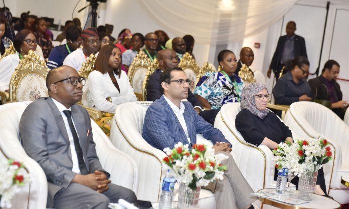 (From Left) Director-General/CEO, Bureau of Public Procurement (BPP), Dr. Adebowale Adedokun, FCIPS; Lead Procurement Specialist, Mr. Ishtiak Siddique: Procurement Practice Manager for World Bank in West and Central Africa Region, Ali Nazarene at the Launch of the MSMEs Public Procurement Training Programme and Digital Learning Portal in Abuja.